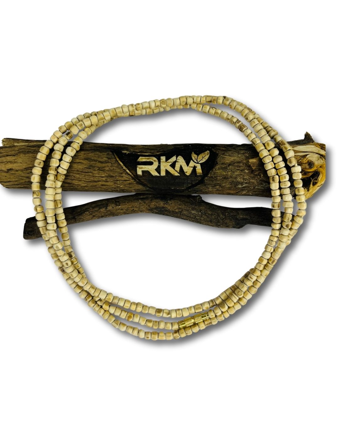 3 Round Tulsi Kanthi Mala | The 3 round kanthi mala is a handcrafted spiritual neck mala made from natural Tulsi wood.