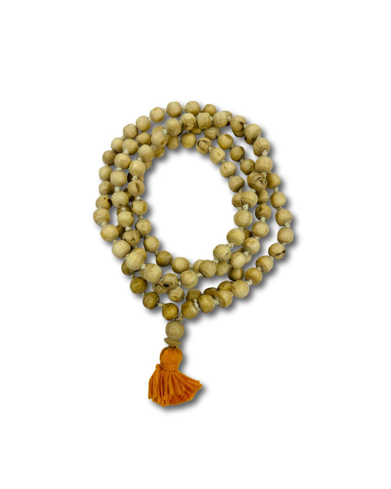 Original Tulsi Japa Mala handcrafted with authentic Tulsi wood beads, ideal for daily mantra chanting, meditation, and spiritual practice.