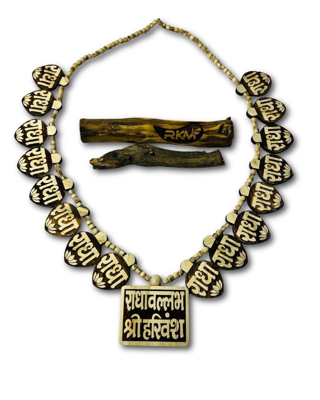 Radha Patte Tulsi Mala – Sacred Vaishnav Tulsi Kanthi Necklace