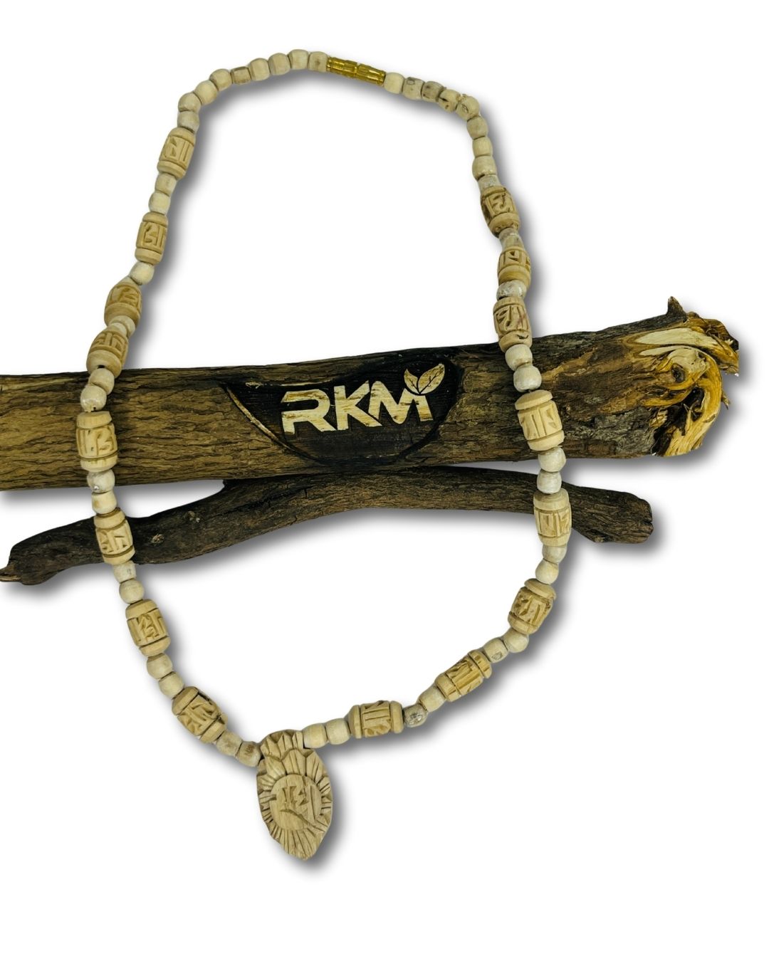 Tulsi Mala With Locket | sacred devotional mala crafted from natural tulsi wood
