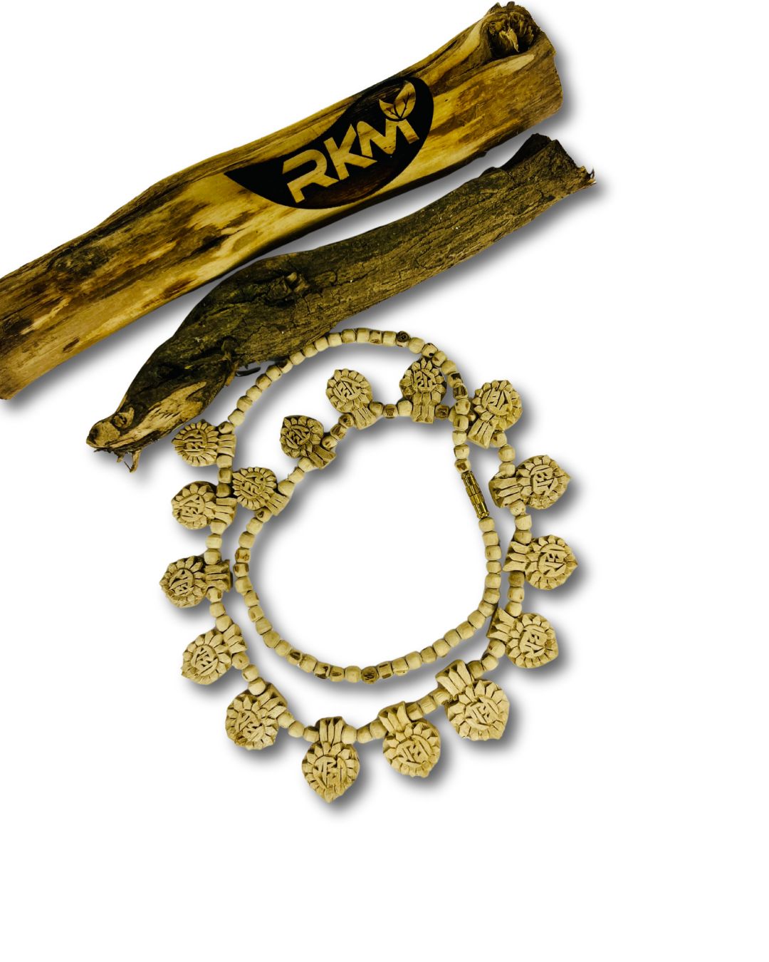 Hand Made 16 Patta Tulsi Mala for temple visits, devotional wear, spiritual practice, and religious ceremonies.