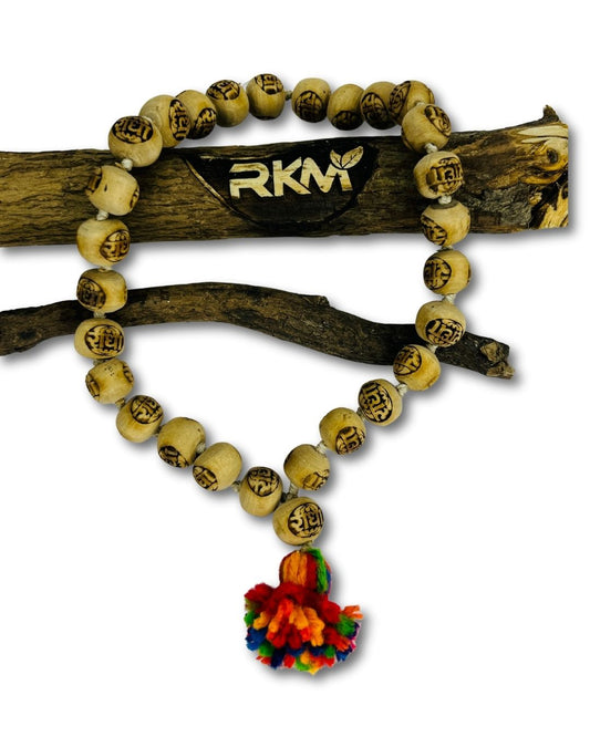 Radha Tulsi Sumrani 27+1 Beads Original Tulsi Wood Japa Mala for Mantra Chanting